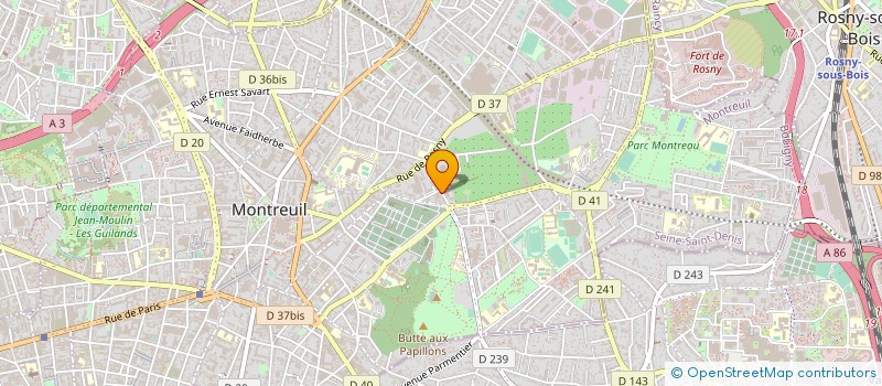localisation de l'entreprise INDERWEAR à MONTREUIL