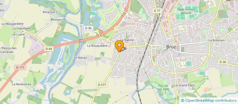 localisation de l'entreprise INDES  BRUZ