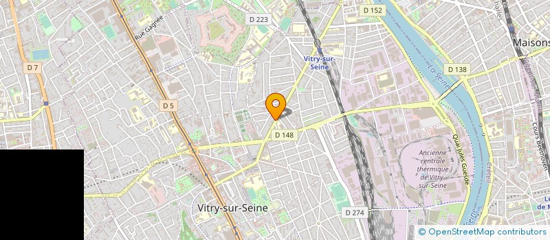 localisation de l'entreprise INDETEL à VITRY-SUR-SEINE