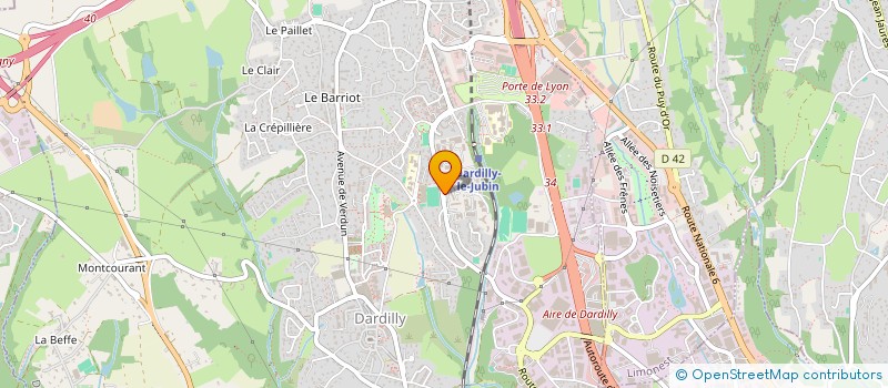 localisation de l'entreprise INDEVIA  DARDILLY
