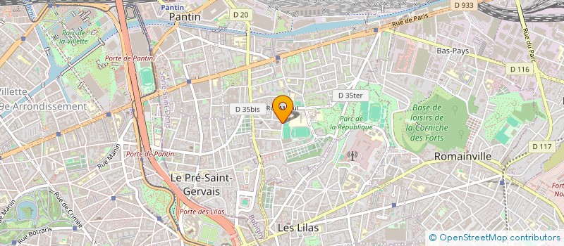 localisation de l'entreprise INDEX ART MEDIA  PANTIN