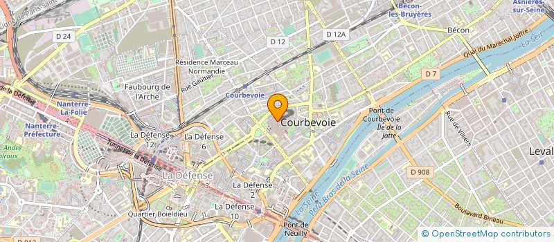 localisation de l'entreprise INDEX BIOMETRIC PARIS à COURBEVOIE