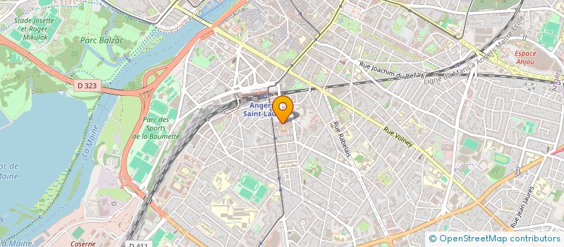localisation de l'entreprise INDEX-INDUSTRIE à ANGERS