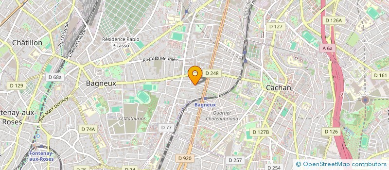 localisation de l'entreprise INDEXIM à BAGNEUX
