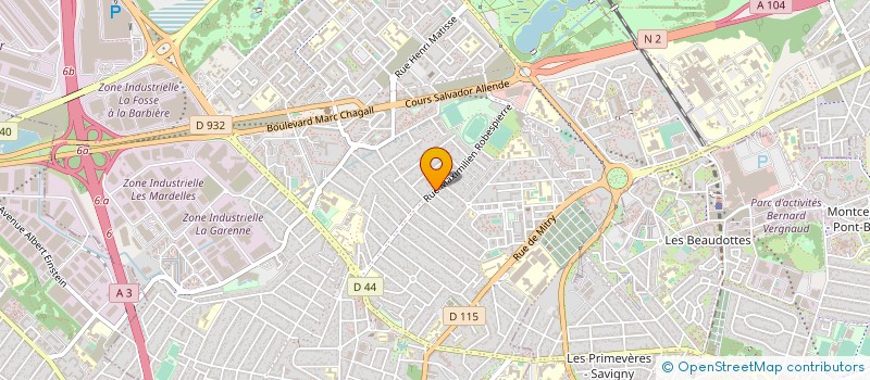localisation de l'entreprise INDI à AULNAY-SOUS-BOIS