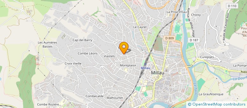 localisation de l'entreprise INDI ARDOUREL  MILLAU