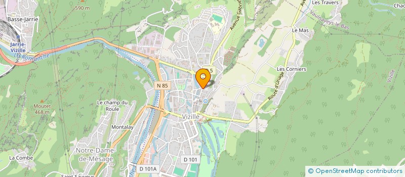 localisation de l'entreprise INDI ARGOUD  VIZILLE