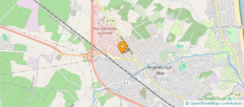 localisation de l'entreprise INDI ATHANER CHIAVOLA à ARGELES-SUR-MER