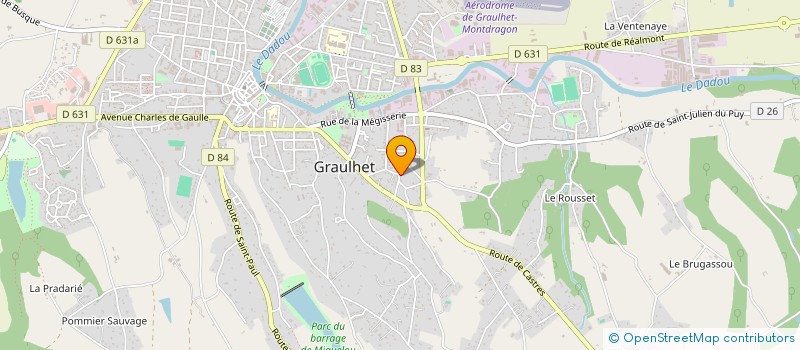 localisation de l'entreprise INDI AUSTRUY & ROBERT LOCATION  GRAULHET