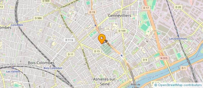 localisation de l'entreprise INDI BAGILET BOURGERON à ASNIERES-SUR-SEINE