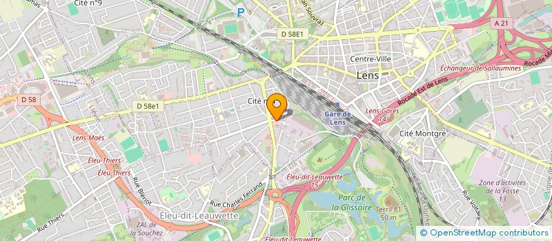 localisation de l'entreprise INDI BARRAS DESAILLY  LENS