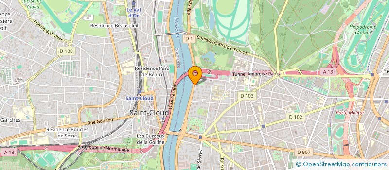 localisation de l'entreprise INDI BARTHES-GODET  BOULOGNE BILLANCOURT