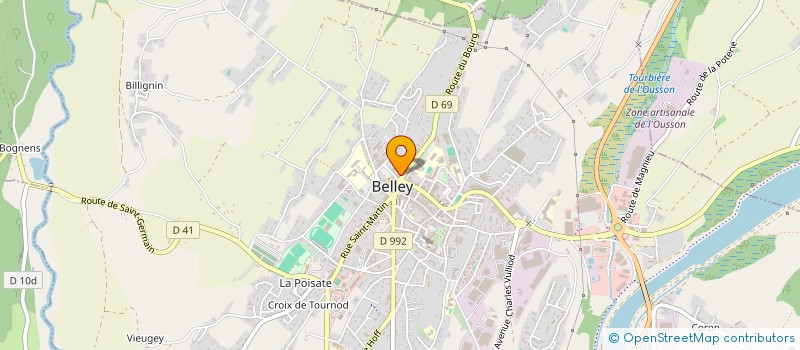 localisation de l'entreprise INDI BAUER / BILLARD  BELLEY