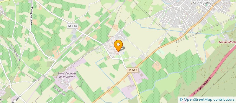 localisation de l'entreprise INDI BENOIST D'AZY  FABREGUES