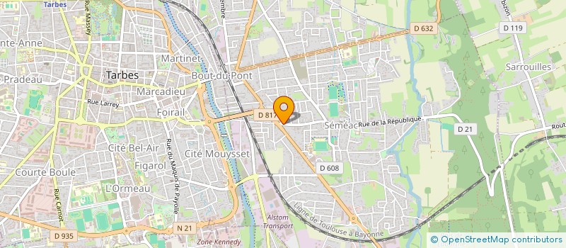 localisation de l'entreprise INDI BERNAD FRERES  SEMEAC