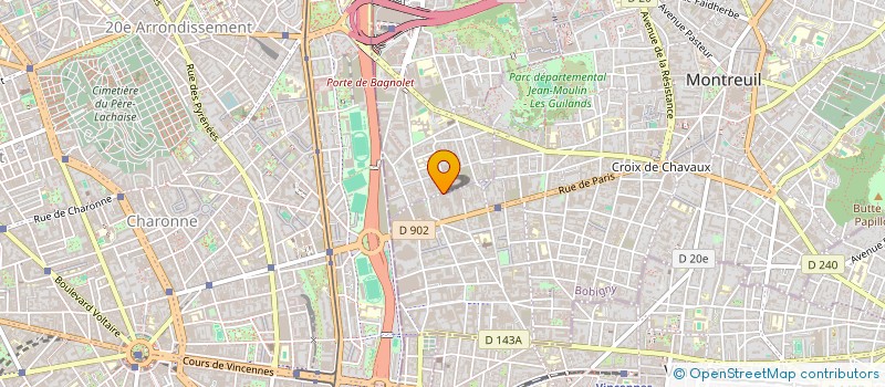 localisation de l'entreprise INDI BERTHOLLET à MONTREUIL