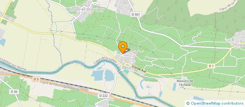 localisation de l'entreprise INDI BILLARD VITICULTURE  COEUR-DE-LA-VALLEE