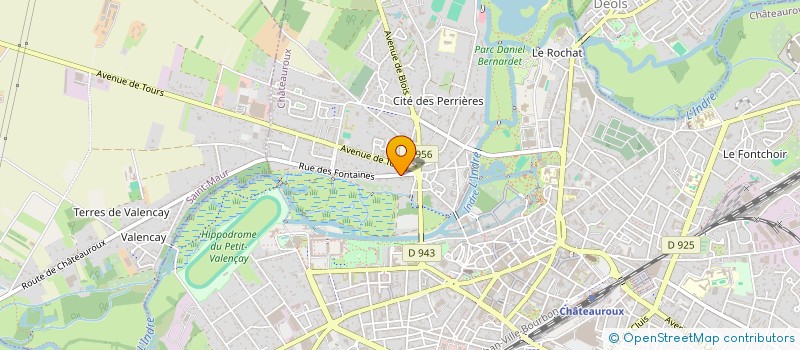 localisation de l'entreprise INDI BISSON à CHATEAUROUX