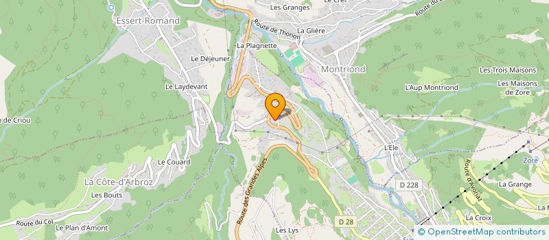 localisation de l'entreprise INDI BONHOMME ALEXANDRA ANDRE SYLVAIN à MORZINE
