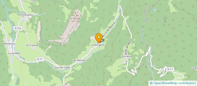 localisation de l'entreprise INDI BOURDON STEPHANE ET LAURIE  LA THUILE