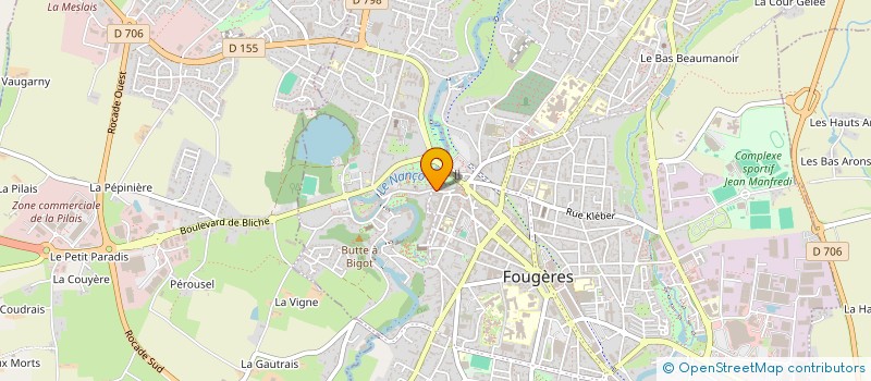 localisation de l'entreprise INDI BOUSSARD-ROUAUX  FOUGERES