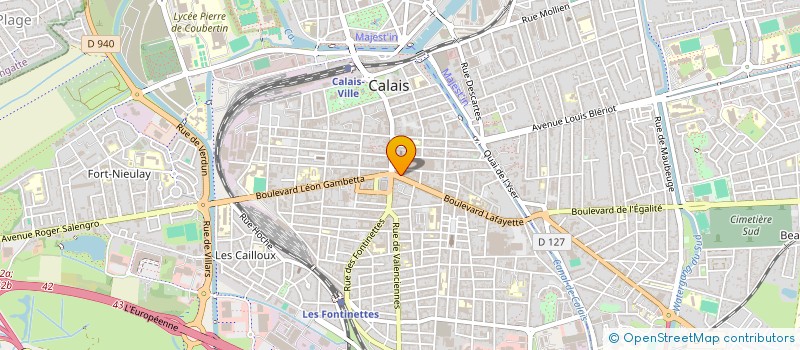 localisation de l'entreprise INDI BRACQ - PROUTEAU  CALAIS