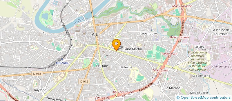 localisation de l'entreprise INDI CALVET à ALBI