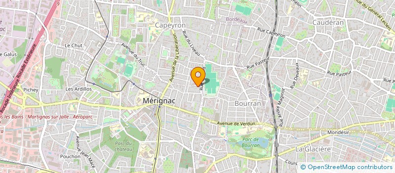 localisation de l'entreprise INDI CAMPO MARIE JOSE ET COLET  MERIGNAC