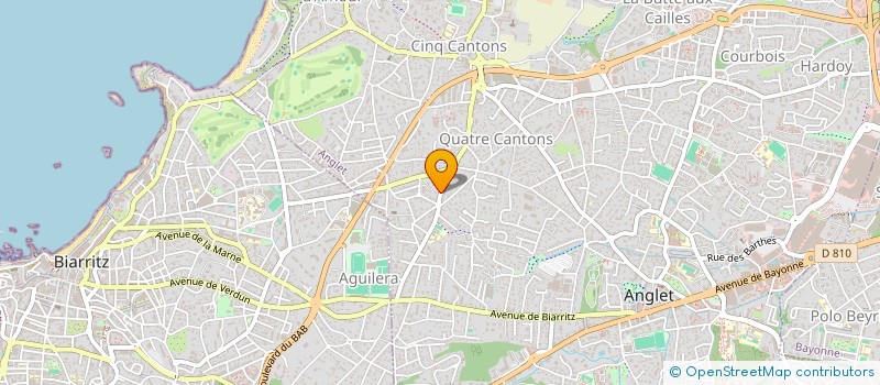 localisation de l'entreprise INDI CASTETS JEAN PIERRE ET JO  ANGLET