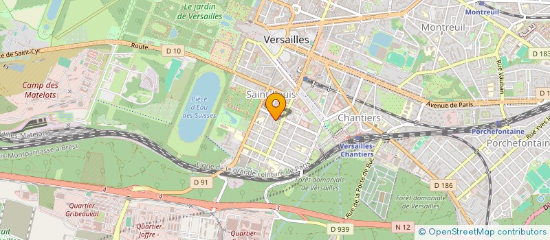 localisation de l'entreprise INDI CHARPENTIER à VERSAILLES