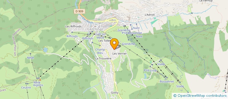 localisation de l'entreprise INDI COLLOMB CLERC à LA CLUSAZ