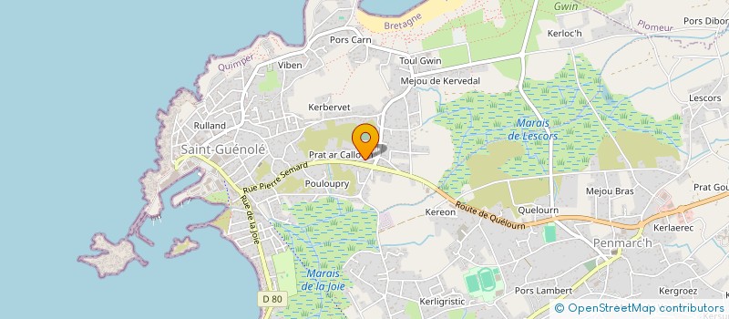 localisation de l'entreprise INDI CONSORTS CARDIET  PENMARCH