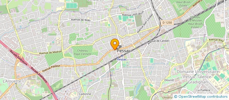 localisation de l'entreprise INDI COUTANT GERMAINE  PESSAC