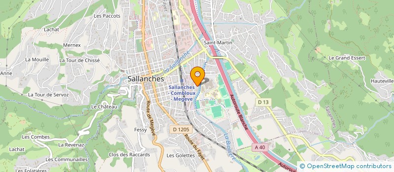 localisation de l'entreprise INDI COUZON ET BROTTES  SALLANCHES