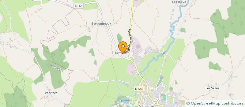 localisation de l'entreprise INDI CUBIZOLLES  SAUGUES