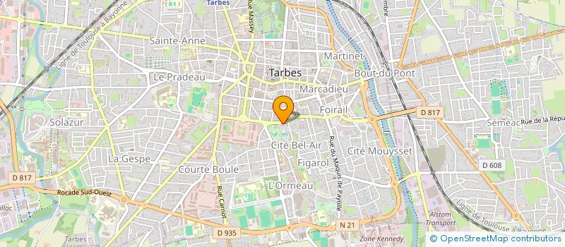 localisation de l'entreprise INDI DARIES JEAN PIERRE  TARBES