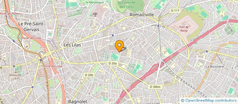 localisation de l'entreprise INDI DELPORTE ET ROLLAND à BAGNOLET