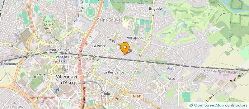 localisation de l'entreprise INDI DEPAEPE ET VANCAENEGHEM à VILLENEUVE-D'ASCQ