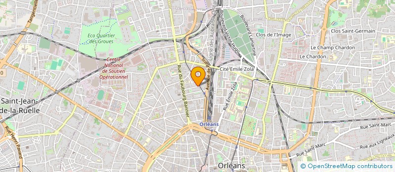 localisation de l'entreprise INDI DOLIMIER ET BILLOUE à ORLEANS