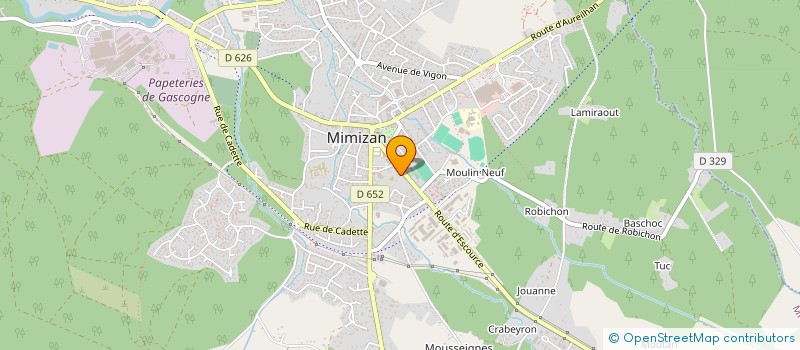 localisation de l'entreprise INDI DUCASSE GEORGES  MIMIZAN