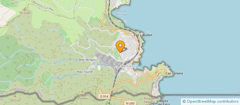localisation de l'entreprise INDI DURAND CHRISTIAN PAULMIER à CERBERE
