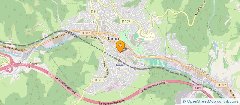 localisation de l'entreprise INDI FAUCHERY  TARARE