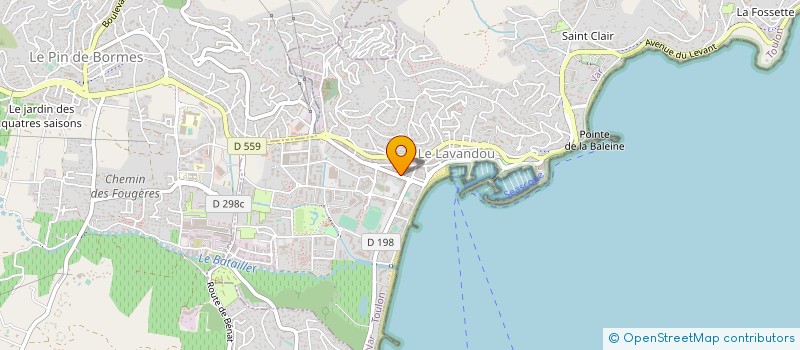 localisation de l'entreprise INDI FAURE ROGER à LE LAVANDOU