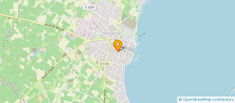 localisation de l'entreprise INDI GASC DENISE ET ANDREE à MARSEILLAN