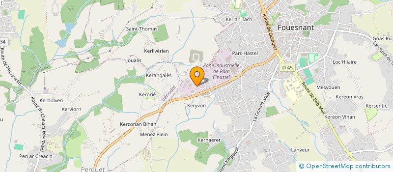 localisation de l'entreprise INDI GOARIN QUESNE  FOUESNANT