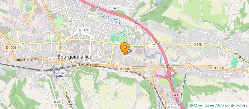 localisation de l'entreprise INDI GUILLARD ET BATELLO  BOURGOIN-JALLIEU