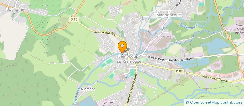 localisation de l'entreprise INDI HUBERT  SAINT-LOUP-SUR-SEMOUSE