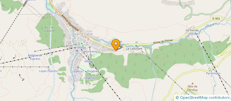 localisation de l'entreprise INDI JACOB ET NOEL  VAL-D ISERE