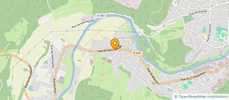 localisation de l'entreprise INDI JOUFFROY FRANCIS- GOGNIAT MYRIAM  MANDEURE