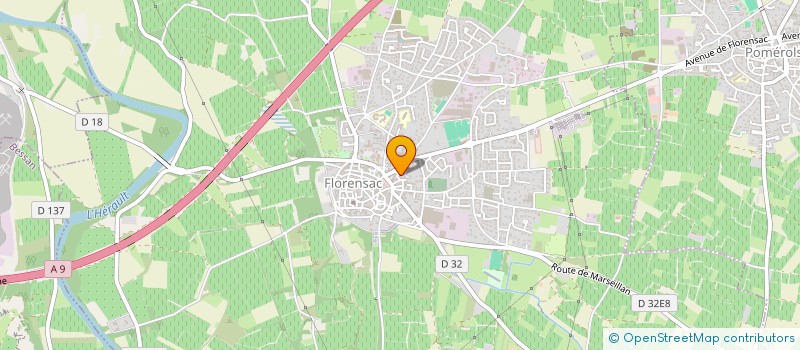 localisation de l'entreprise INDI JUILLIAN MOLLIER à FLORENSAC
